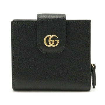 Gucci Petit Marmont GG Bi-Fold Wallet Leather Black 523193