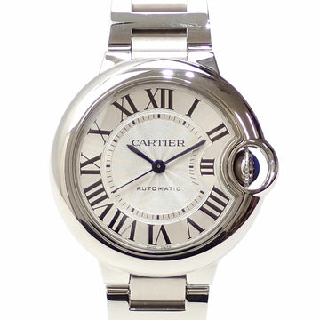 CARTIER watch Baron Bleu de ladies automatic SS WSBB0044 self-winding mechanical