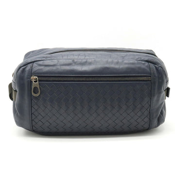 BOTTEGA VENETA Intrecciato Waist Bag Body Leather Blue 361013