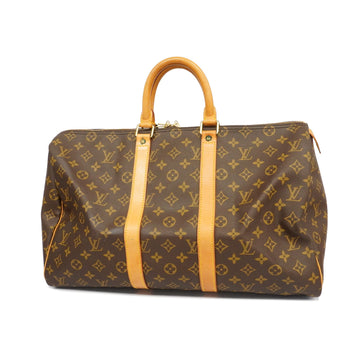 LOUIS VUITTONAuth  Monogram Keepol 45 M41428 Men,Women,Unisex Boston Bag