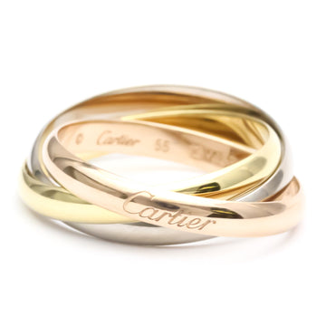 Cartier Trinity Pink Gold (18K),White Gold (18K),Yellow Gold (18K) Fashion No Stone Band Ring