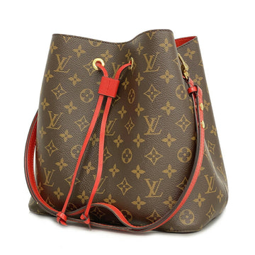 LOUIS VUITTON Shoulder Bag Monogram Neonoe M44021 Brown Coquelicot Women's