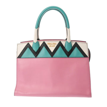 PRADA Multicolor Pink - Women's Leather Handbag