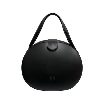 LOEWE Anagram Logo Calf Leather Genuine Mini Handbag Tote Bag Black 69638