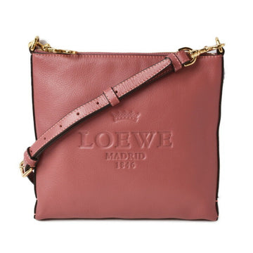 Loewe shoulder bag / clutch pouch 2way LOEWE HERITAGE lambskin dark pink