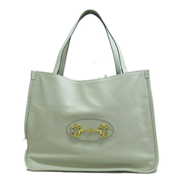 GUCCI Tote Bag White leather 623694