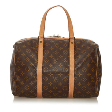 Louis Vuitton Monogram Sax Pull Handbag Mini Boston M41626 Brown PVC Leather Ladies LOUIS VUITTON