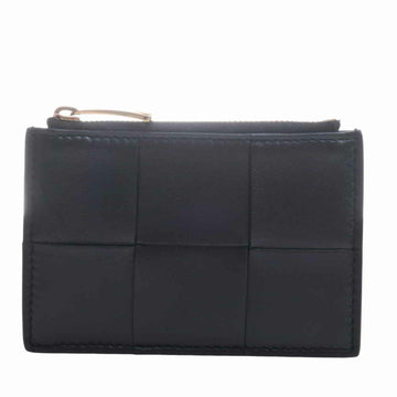 BOTTEGA VENETA Maxi Intrecciato Leather Coin Case 651393 Black