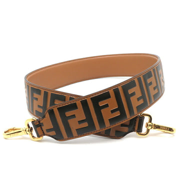 FENDI Strap You Ladies Shoulder Leather Brown