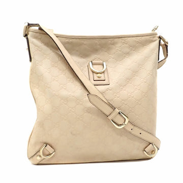 GUCCI Shoulder Bag Shima Women's Beige Leather 131326