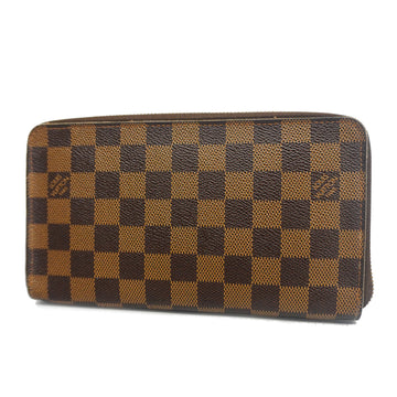 LOUIS VUITTONAuth  Damier Zippy Organizer N60003 Men,Women,Unisex Long Wallet