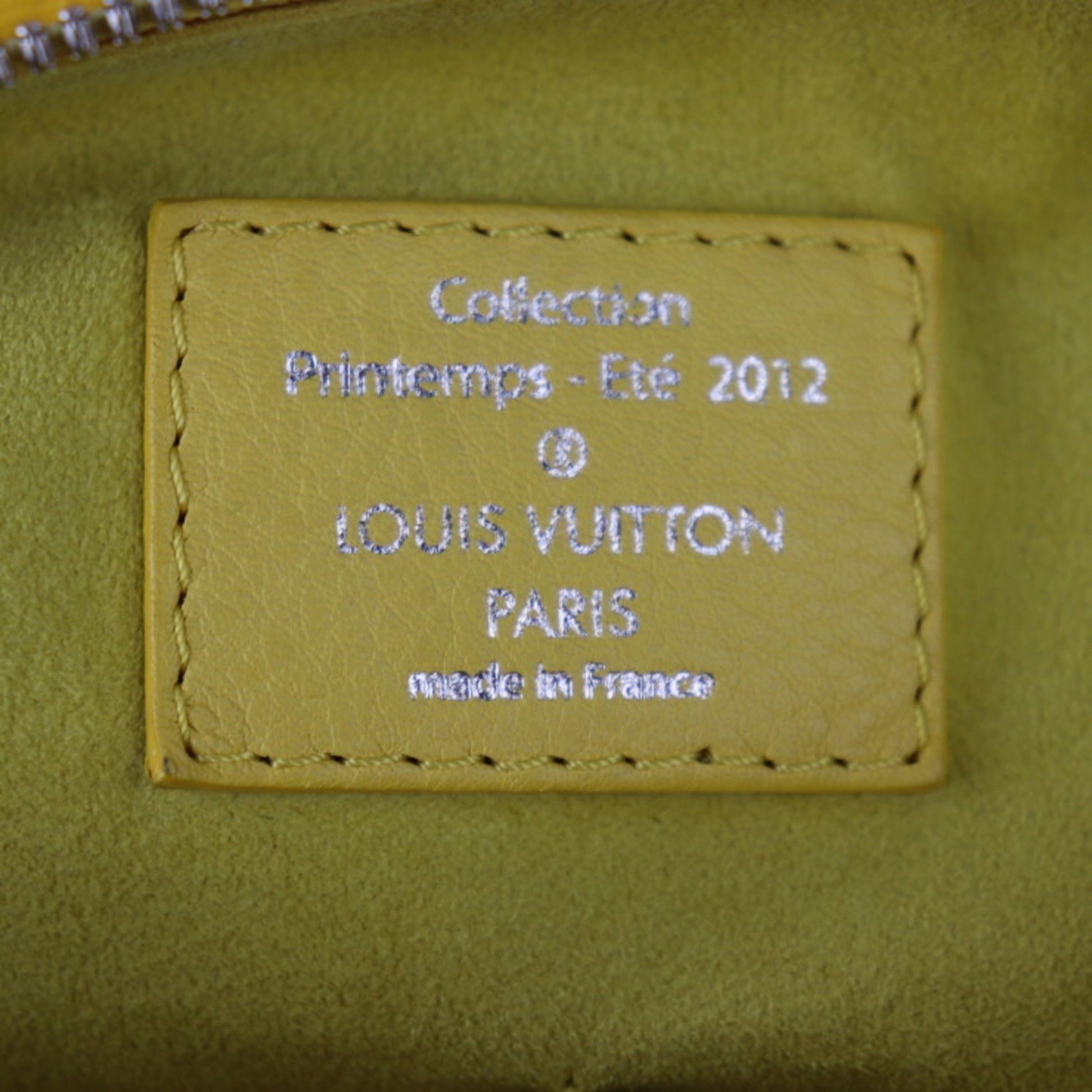 Authenticated Used LOUIS VUITTON Louis Vuitton Speedy Round Handbag M40709  Monogram Denim Leather Jaune Yellow Series Silver Hardware 2WAY Shoulder Bag  Mini Boston 