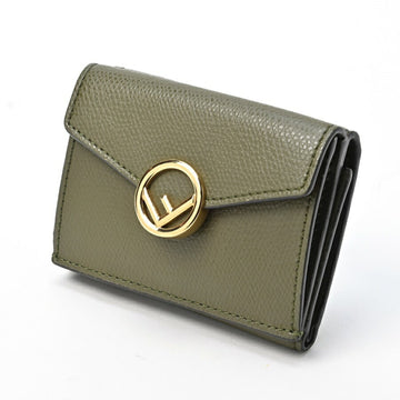 FENDI F Is Micro Trifold Wallet 8M0395 Khaki