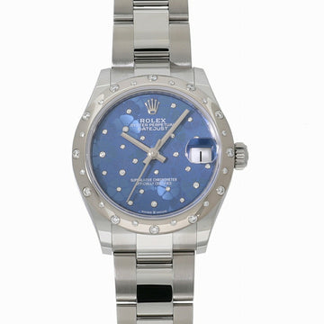 ROLEX Datejust 31 278344RBR Random Azzurro Blue Floral Motif Women's Watch