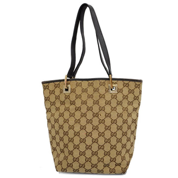GUCCI tote bag GG canvas 002 1099 brown gold hardware ladies