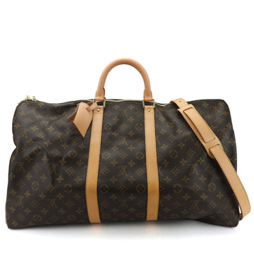 LOUIS VUITTON Boston Bag Keepall 55 Bandouliere Monogram M41414 LV Women's Men's  boston bag monogram pvc travel