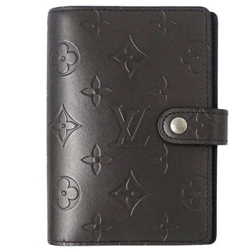 LOUIS VUITTON Notebook Cover Monogram Matte Ladies Men's Agenda PM Noir R20932 Black Case