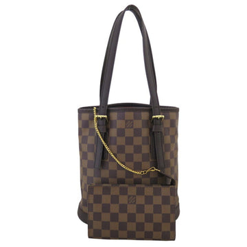 LOUIS VUITTON Shoulder Bag Damier Marais Bucket Canvas Brown Women's N42240