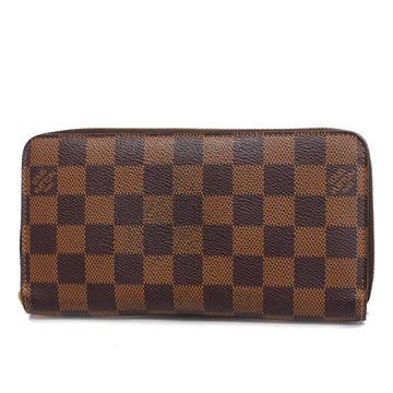 LOUIS VUITTONAuth  Damier Zippy Wallet N60015 Unisex Long Wallet