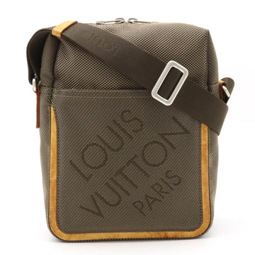 LOUIS VUITTON Damiergeant Citadin Shoulder Bag Canvas Tail Khaki M93224