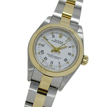 ROLEX Oyster Perpetual 76183 K number women's automatic winding AT stainless steel SS gold YG combination polished