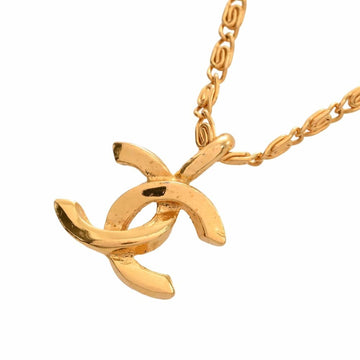 CHANEL Cocomark Necklace Gold Women's