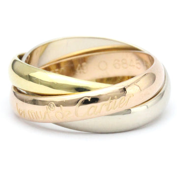 CARTIER Trinity Pink Gold [18K],White Gold [18K],Yellow Gold [18K] Fashion No Stone Band Ring Gold