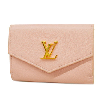 LOUIS VUITTONAuth  Taurillon Portefeuille Rock Mini M81232 Pastel Pink Wallet