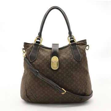 Louis Vuitton Monogram Mini Run Bezas Anjur Tote Bag Shoulder Canvas Ebene Brown M95617