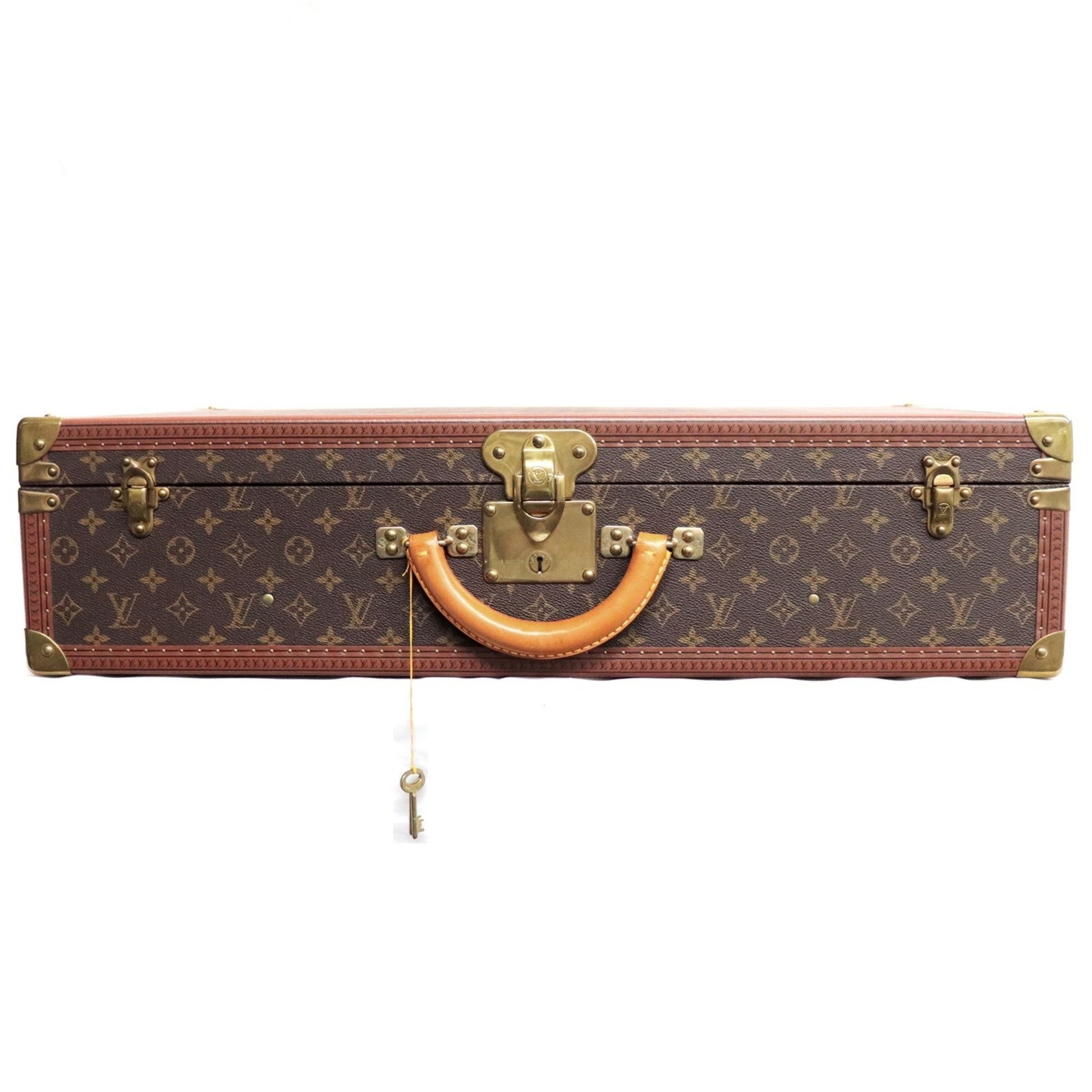 Louis Vuitton Monogram Macassar Alzer Trunk 60 Handbag
