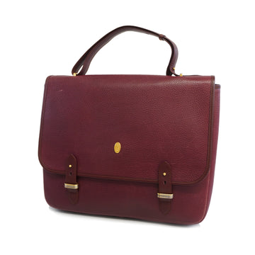 CARTIERAuth  Must Handbag Women's Leather Bag Bordeaux