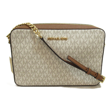 MICHAEL KORS Shoulder Bag Beige vanilla PVC coated canvas 35F8GTTC3B