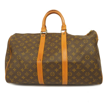 LOUIS VUITTONAuth  Monogram Keepol 45 M41428 Men,Women,Unisex Boston Bag