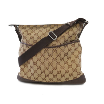 Gucci GG Canvas Shoulder Bag 145857 Women's GG Canvas Shoulder Bag Beige,Brown