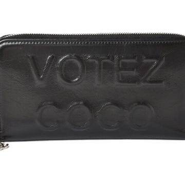 Chanel wallet CHANEL long / round VOTEZ COCO processing black A82190