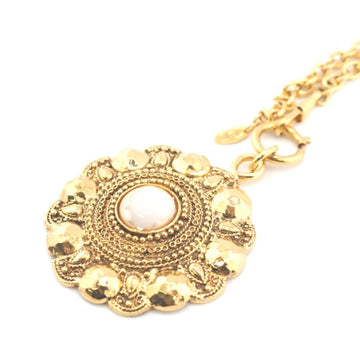 CHANEL fake pearl necklace gold ladies