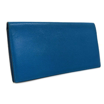 HERMES long wallet MC2 Mendel bi-fold P made in 2012 Vo Epsom blue men's