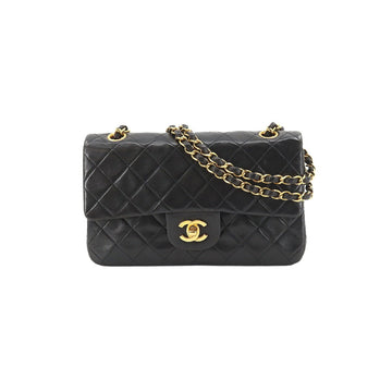 Chanel matelasse 23 chain shoulder bag leather black A01113 vintage gold metal fittings Matelasse Bag