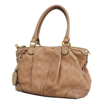 Gucci Diamante Handbag 247902 Women's Leather Handbag Pink Beige