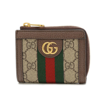 Gucci Ophidia Zip Wallet GG Supreme Beige 644333