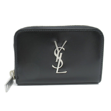 SAINT LAURENT coin purse Black leather 5354111000