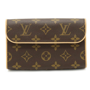 LOUIS VUITTON Monogram Pochette Florentine Waist Pouch Hip Bag Clutch XS Size M51855