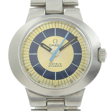 OMEGA Geneva watch dynamic TOOL102 stainless steel silver manual winding ladies gold dial