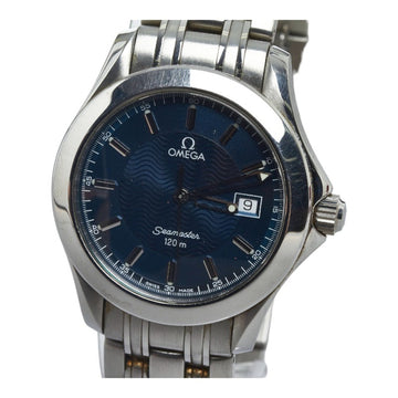 OMEGA Seamaster 120m watch 2511 81 quartz navy dial stainless steel men's