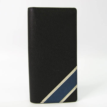 LOUIS VUITTON Taiga Brazza Wallet M64012 Men's Taiga Leather Long Wallet [bi-fold] Ardoise,Navy Blue