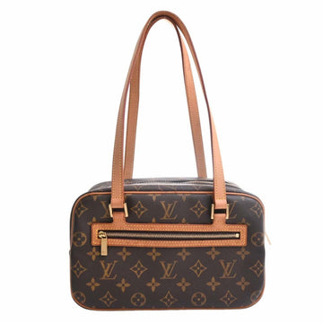 LOUIS VUITTON Monogram Shite MM Shoulder Bag M51182 Brown Women's