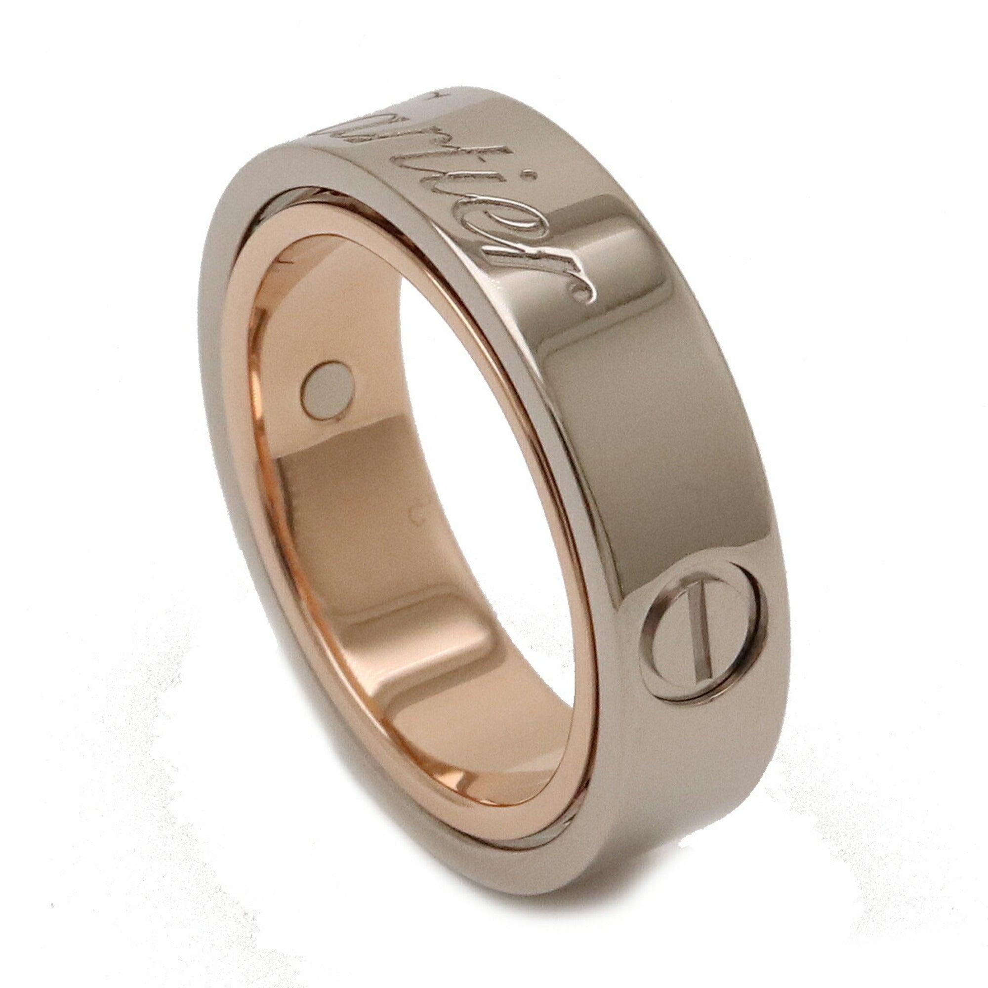 CARTIER Love Ring Secret K18WG PG 50 Day Size Approx. No. 10 2005 Lim