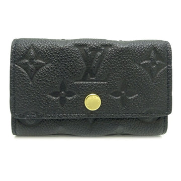 LOUIS VUITTON Multicle 6 Women's Key Case M64421 Monogram Implant Noir [Black]