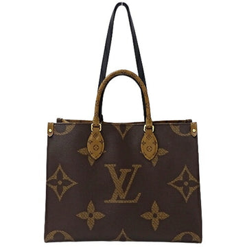 LOUIS VUITTON Bag Monogram Giant Reverse Women's Tote Handbag Shoulder 2way On The Go MM M45321 Brown