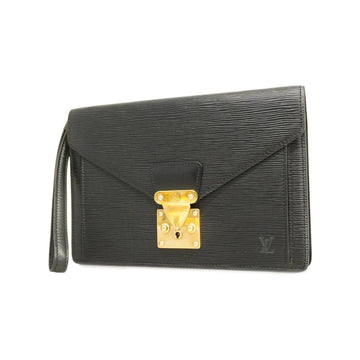 LOUIS VUITTON Clutch Bag Epi Serie Dragonne M52612 Noir Ladies